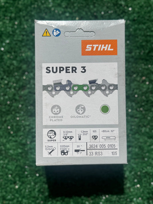 STIHL 3624 005 0105 Chainsaw Chain 33RS3 105