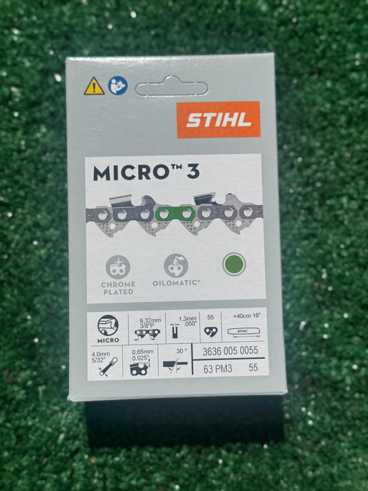 STIHL 3636 005 0055 Chainsaw Chain 63PM3 55