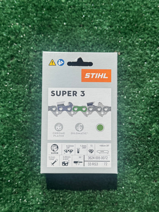 STIHL 3624 005 0072 Chainsaw Chain 33RS3 72