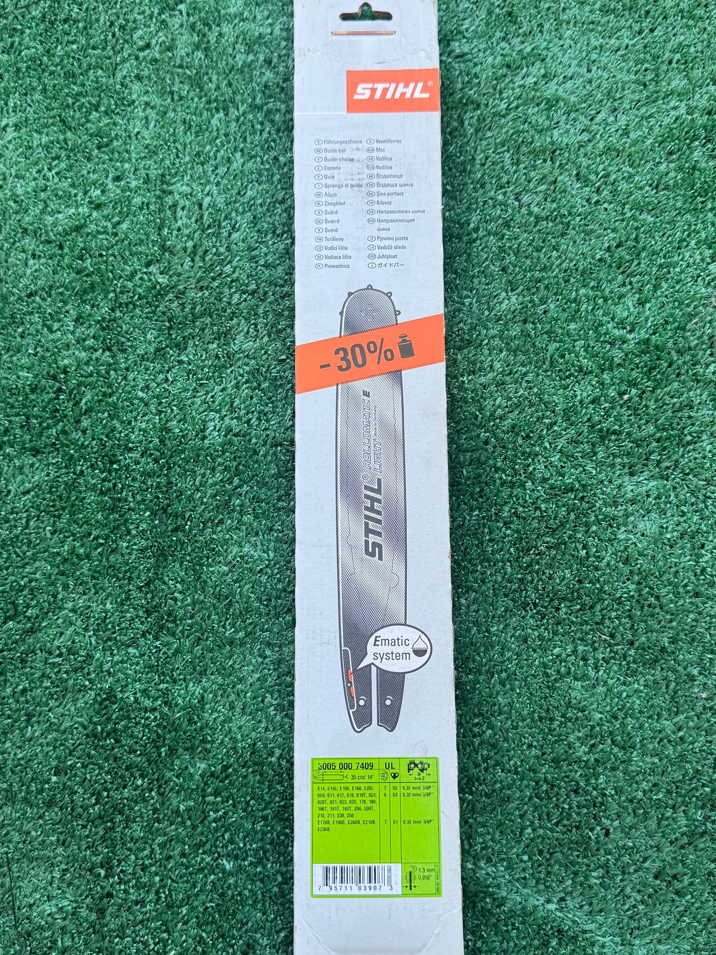 STIHL 14" Lightweight Chainsaw Bar - 3/8" .050"  3005 000 7409