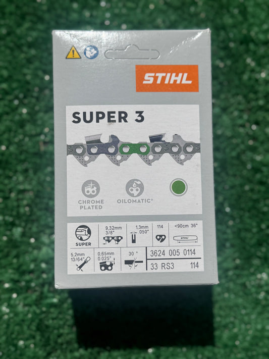 STIHL 3624 005 0114 Chainsaw Chain 33RS3 114