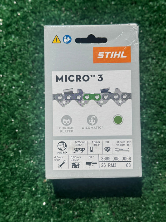 STIHL 3689 005 0068 Chainsaw Chain 26RM3 68