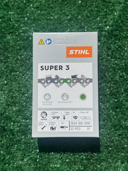STIHL 3624 005 0091 Chainsaw Chain 33RS3 91