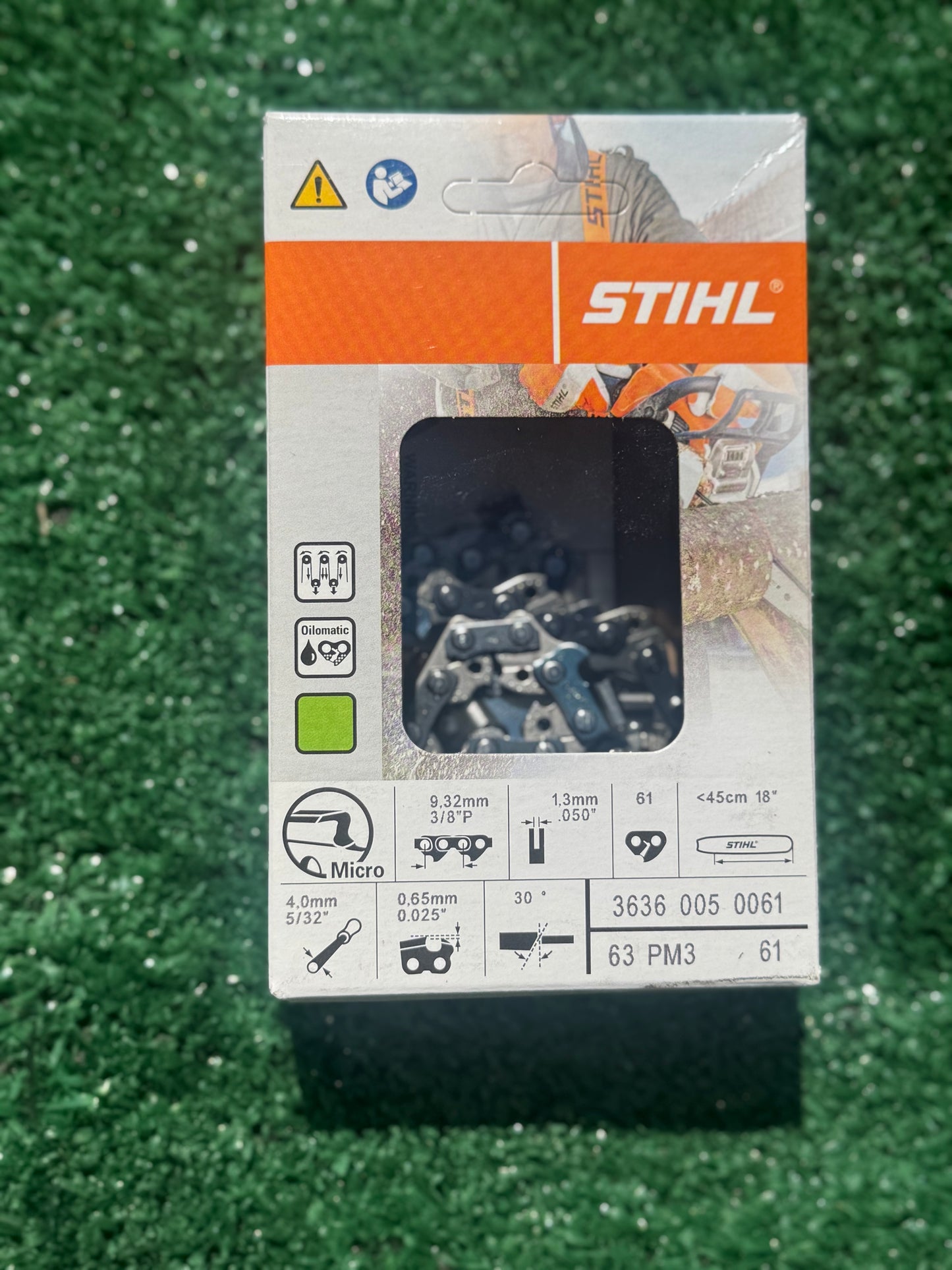 STIHL 3636 005 0061 Chainsaw Chain 63PM3 61