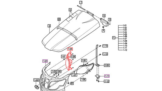 Mahindra Head Lamp Assy RH R113 11306565201