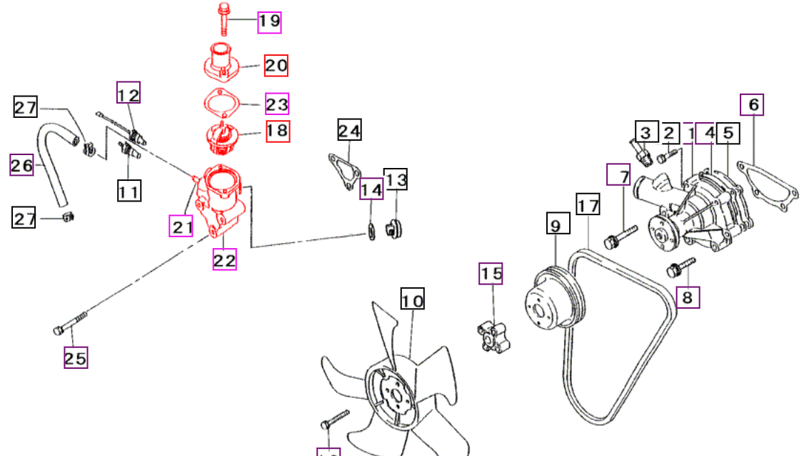 Mahindra Thermostat Assembly 31A4601060